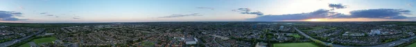 Luton Ngiltere Birleşik Krallık Mayıs 2023 Günbatımındaki Panoramik Ngiliz Otoyolları — Stok fotoğraf