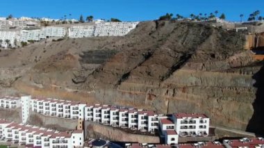 Mirador del Atlntico İspanyol Okyanusu ve Sahili 'nin Yüksek Açılı Görüntüleri. Görüntü İHA 'nın Kamerasıyla 21 Şubat 2023' te kaydedildi. 