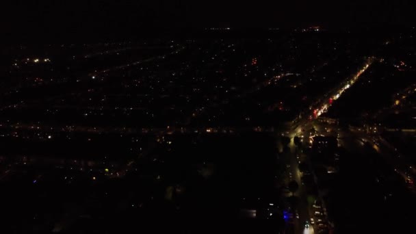 Gece Canlı Havai Fişeklerin Güzel Görüntüsü — Stok video