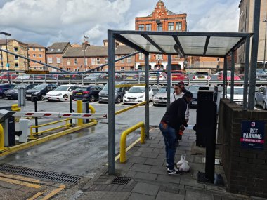 Luton, İngiltere, Birleşik Krallık - 5 Mayıs 2023: Central City Luton manzarası