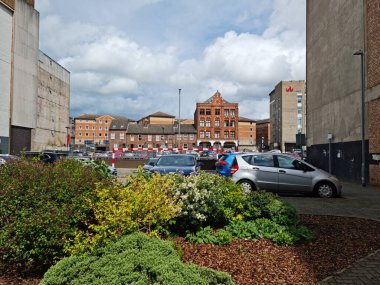 Luton, İngiltere, Birleşik Krallık - 5 Mayıs 2023: Central City Luton manzarası