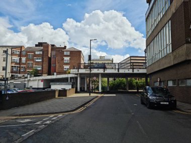 Luton, İngiltere, Birleşik Krallık - 5 Mayıs 2023: Central City Luton manzarası