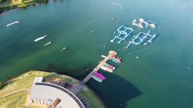 Willen Gölü, Su Sporları ve İngiltere Halk Parkının Yüksek Açılı Görüntüleri