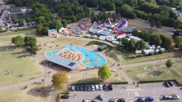 Ferris Wheel Rides Willen Lake Public Park Milton Keynes Angleterre — Video