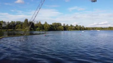 Willen Gölü, Su Sporları ve İngiltere Halk Parkının Yüksek Açılı Görüntüleri 