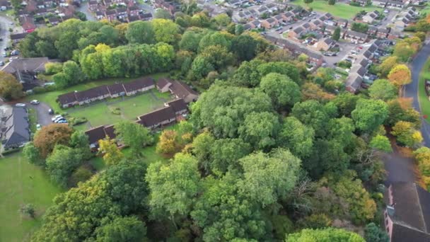 Prachtig Uitzicht Het Landschap Van Local Public Park Engeland — Stockvideo