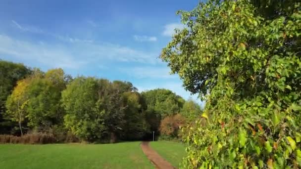 Высокогорный След Местного Общественного Парка Английском Городе Лутон — стоковое видео