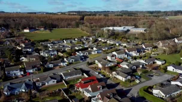 Αεροφωτογραφία Των Κατοικιών Στο Milton Keynes City England Ηνωμένο Βασίλειο — Αρχείο Βίντεο