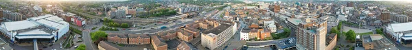 イギリス イングランド ルトン 2023年5月19日中央ルトン市の航空写真 — ストック写真