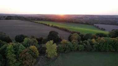 İngiltere 'nin en güzel İngiliz kırsalının en iyi hava manzarası.