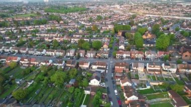 Gorgeous Aerial footage high angle Drone's View of Cityscape and Landscape of England Great Britain drone's footage