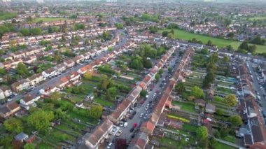 Gorgeous Aerial footage high angle Drone's View of Cityscape and Landscape of England Great Britain drone's footage