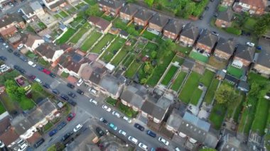 Muhteşem Hava Görüntüleri Yüksek Açılı Drone 'un Şehir Manzarası ve İngiltere' nin Manzarası Büyük Britanya İHA 'sının