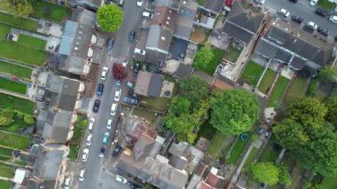 Muhteşem Hava Görüntüleri Yüksek Açılı Drone 'un Şehir Manzarası ve İngiltere' nin Manzarası Büyük Britanya İHA 'sının