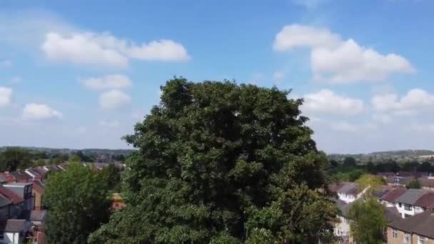 Aerial View North Luton City Residential Buildings Houses Great Britain — Vídeo de Stock