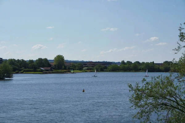 Milton Keynes Ngiltere Birleşik Krallık Mayıs 2023 Caldecotte Lake Park — Stok fotoğraf