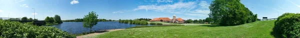 Milton Keynes England Storbritannien Maj 2023 Caldecotte Lake Park View — Stockfoto