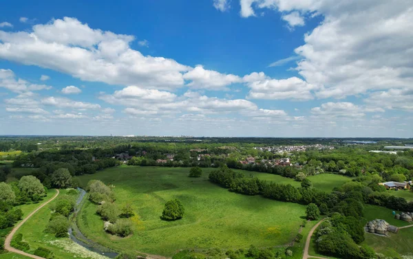stock image Milton Keynes, England, United Kingdom - May 21, 2023: View of Caldecotte Lake Park 