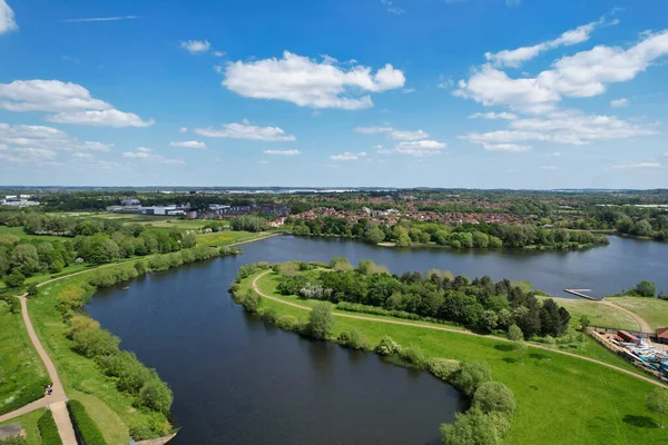 stock image Milton Keynes, England, United Kingdom - May 21, 2023: View of Caldecotte Lake Park 