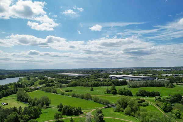 Milton Keynes England Egyesült Királyság Május 2023 View Caldecotte Lake — Stock Fotó