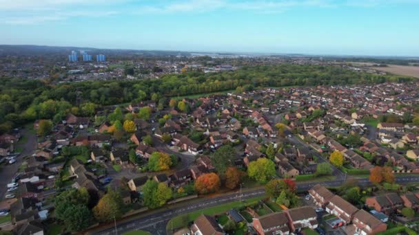 Ngiltere Nin Barton Road Luton Kasabasındaki New Built Modern Housing — Stok video