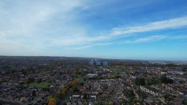 High Angle Best Footage New Built Modern Housing Residential District — Vídeos de Stock