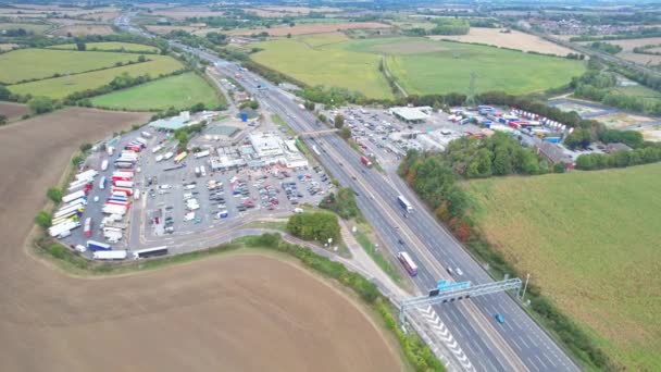 07Th September 2022 Beautiful Footage British Motorways Highways Fast Moving — 비디오