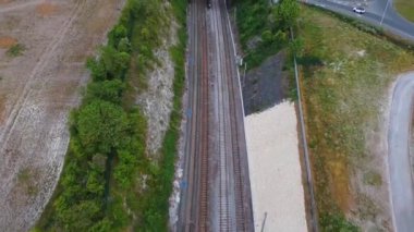 İngiltere 'nin Luton şehrindeki İngiliz Hava Görüntüleri, 25-Temmuz-2022 tarihlerinde Drone' un Kamerasıyla çekildi. Gün batımı