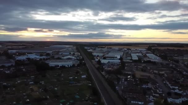 Nagranie Lotu Ptaka British Luton Town England Videage Taken Drone — Wideo stockowe