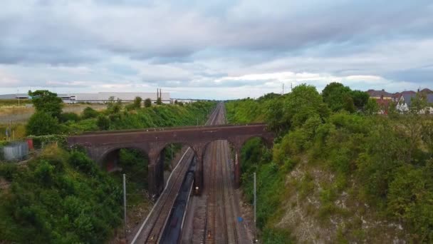 Footage Werd Opgenomen Met Drone Camera Juli 2022 Britse Luton — Stockvideo