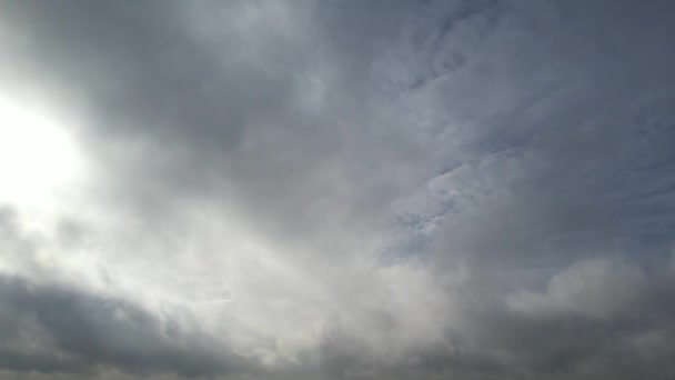 Legszebb Égbolt Felhők Napnyugta Előtt Milton Keynes City England Nagy — Stock videók
