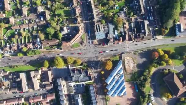 Time Lapse High Angle Záběry Luton City England Studený Slunečný — Stock video