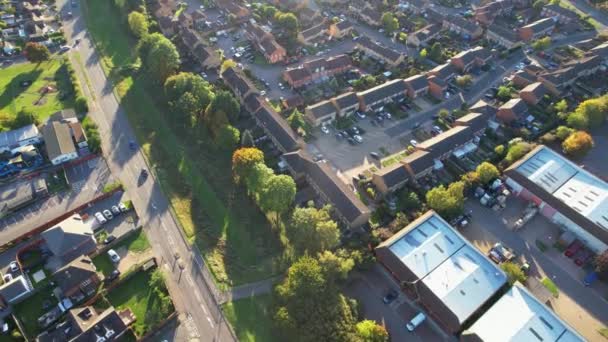 Vista Aérea Sobre East Luton City England Filmación Fue Capturada — Vídeos de Stock