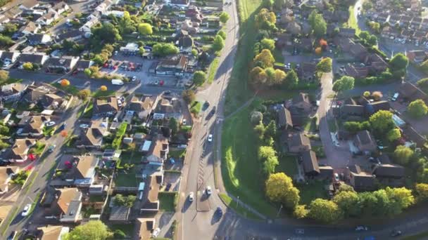 Aerial View East Luton City England Záběr Byl Pořízen Kamerou — Stock video