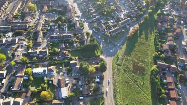 Aerial View East Luton City England Záběr Byl Pořízen Kamerou — Stock video