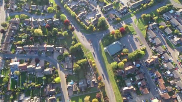 Ngiltere Nin Doğu Luton Şehrinin Hava Görüntüsü Görüntü Ekim 2022 — Stok video