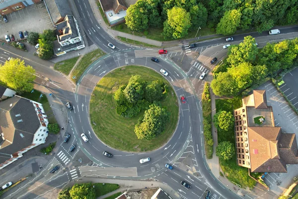 stock image BEDFORD, ENGLAND, UK - 27 MAY, 2023:  Aerial view of Bedford town