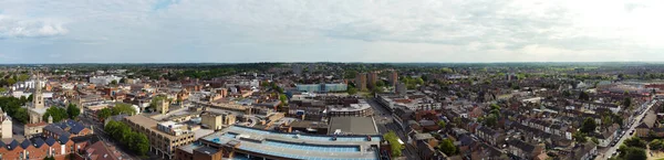 Bedford England May 2023 Повітряний Панорамний Вид Міста Бедфорд — стокове фото