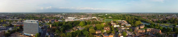 Bedford England Mei 2023 Panoramisch Uitzicht Vanuit Lucht Bedford Stad — Stockfoto