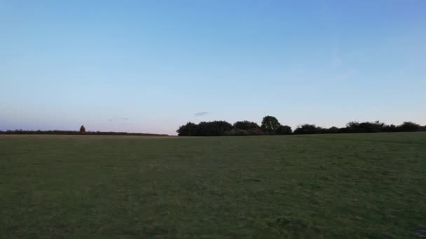 Imagini Unghi Înalt Ale Peisajului Rural Britanic Imaginea Fost Capturată — Videoclip de stoc