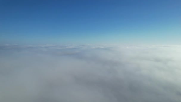 Most Beautiful Aerial View Clouds Morning Dramatically Fast Moving Clouds – Stock-video
