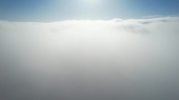Most Beautiful Aerial View Clouds Morning Dramatically Fast Moving Clouds — Stok video