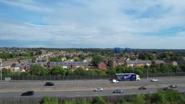 Time Lapse Footage British Road Traffic Bedford City England Nagy — Stock videók