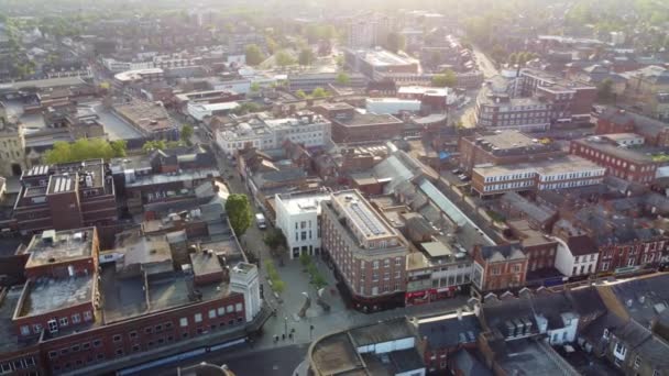 Ngiltere Nin Bedford Şehrinin Hava Görüntüleri Ngiltere Nin Büyük Britanya — Stok video