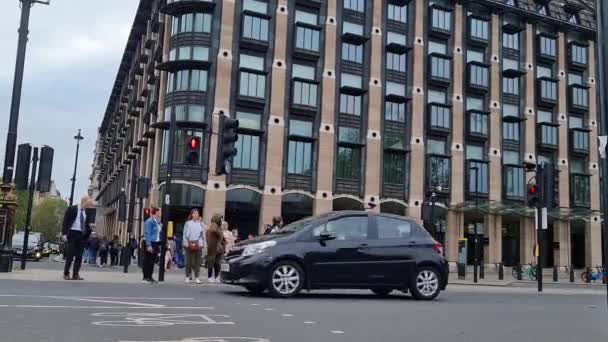 Krásné Nízkoúhlé Záběry Středního Londýna Tour Záběry Capital City London — Stock video