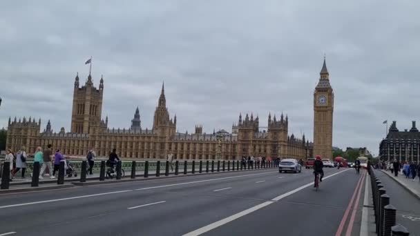 Beautiful Low Angle Footage Central London Tour Footage Capital City — Wideo stockowe