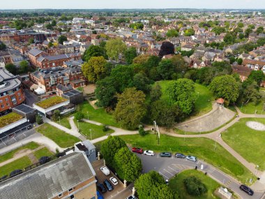 Bedford, İngiltere - 28 Mayıs 2023: Central Bedford City 