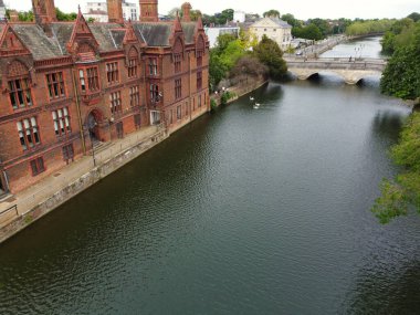 Bedford, İngiltere - 28 Mayıs 2023: Central Bedford City