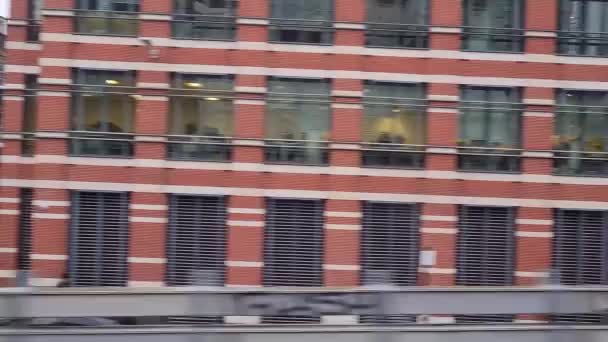 Vue Latérale Centre Londres Capitale Angleterre Grande Bretagne Tournage Réalisé — Video