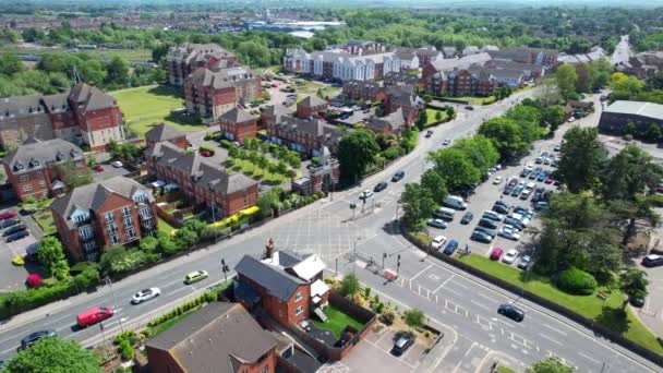 Aerial Footage Bedford City England Inglés Capturado Con Cámara Drone — Vídeos de Stock